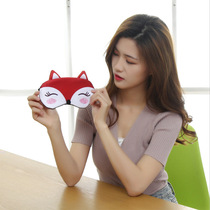 Little fox sleeping lunch break light-blocking and breathable girls cartoon student ice compress to relieve eye fatigue eye mask A12