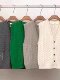 V-Neck Green Knitted Sweater Vest for Women in Early Autumn Layered Sweater Sleeveless Vest Outer Wear Retro Cashmere Top