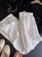 White casual linen pants for women 2026 summer new style this year's popular straight wide-leg pants old money style trousers