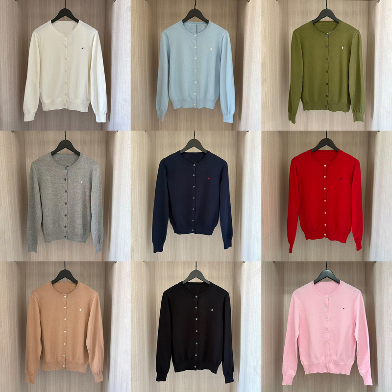 American-Style Fine Knit Wool Cardigan Sweater, Slim Fit, Flattering Top for Women, High-End Feel, Autumn and Winter Style with Buttons