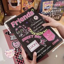 American retro classmate record niche high-looking loose-leaf primary school students sixth grade girls address book Korean ins high