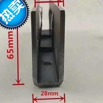 Glass handrails U-shaped trough y pre-embedded card slot railings stairs floor trough guardrails balcony shopping mall simple