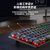 Wolf Spider S3005 Wired Office Keyboard with Bass Keys, Mechanical Feel, Notebook Desktop Keyboard with Cool Lighting Effects