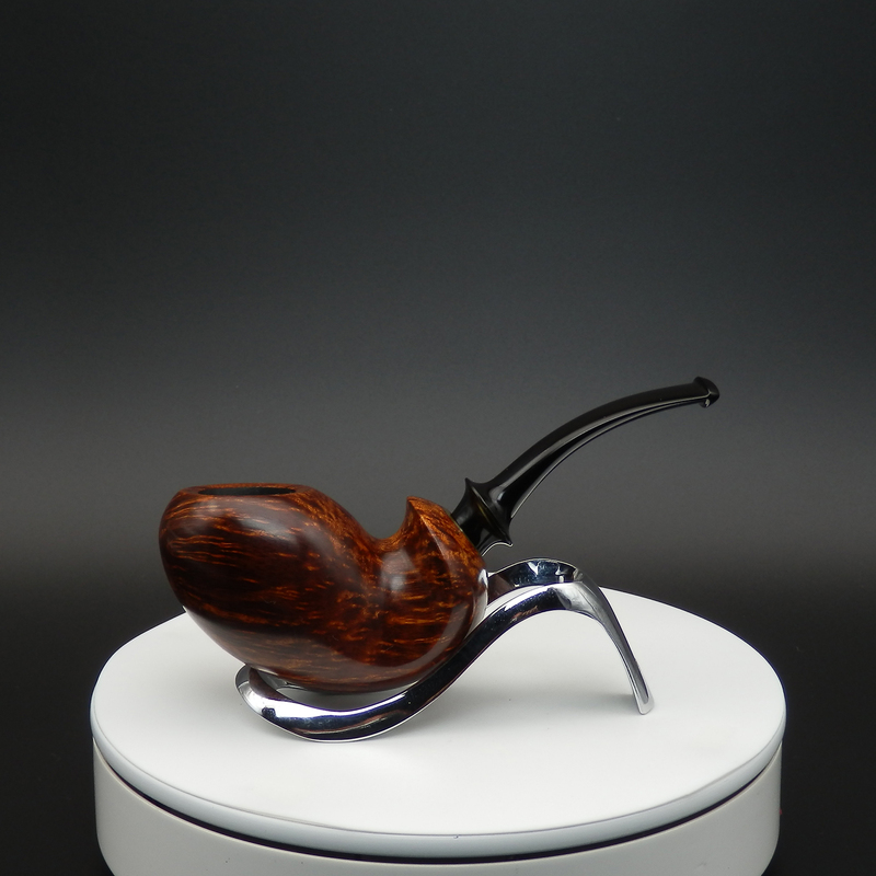 Good Luck Smoking Pipe Peter Heding Danish Master Handmade Smooth Surface Bent Pipe Made of Briar Wood Good Luck Smoking Pipe Peter Heding Danish Master Handmade Smooth Surface Bent Pipe Made of Briar Wood