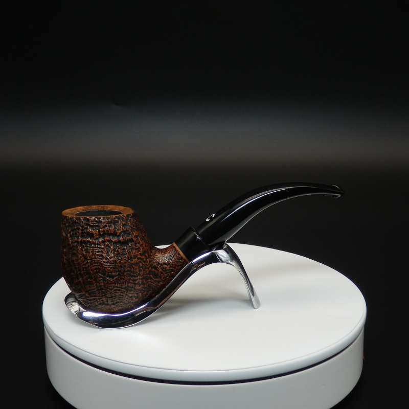 Good Luck Tobacco Pipe Il Ceppo Italian Handmade Briar Wood Country Brandy 3mm Filter Bent Pipe Good Luck Tobacco Pipe Il Ceppo Italian Handmade Briar Wood Country Brandy 3mm Filter Bent Pipe