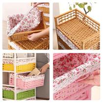 Rattan bedside table bedroom drawer storage cabinet hand-woven home pastoral style simple small bedside cabinet