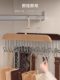 8 hook wooden suspender clothes rack multi-functional underwear vest storage artifact household dormitory solid wood hook wave drying