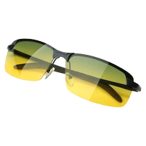 Sunglass clip-on mens sunglasses for fishing and driving polarized anti-UV myopia glasses for women day and night