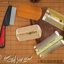 Household grate ultra-dense tooth head lice removal comb beauty grate bamboo section girls encryption comb to shave head and remove lice eggs
