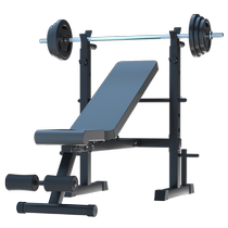 Bench press rack home fitness equipment barbell set foldable squat rack multi-functional weight bench mens dumbbell bench