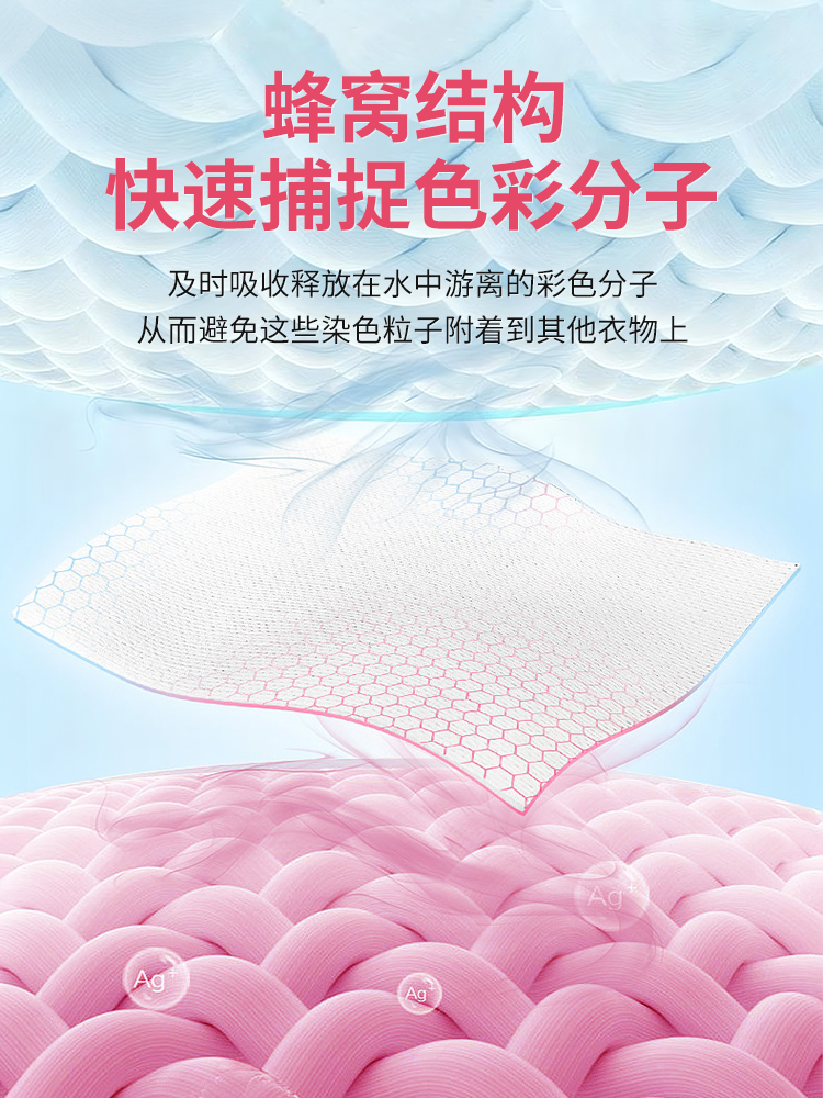 Color-Absorbing Laundry Sheets to Prevent Color Bleeding and Mixing during Washing