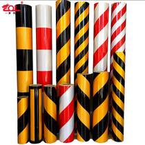 Black yellow red and white reflective film warning tape reflective strips floor stickers waterproof safety sign strips