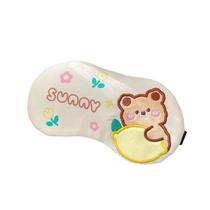Cute cartoon sleep blackout eye mask breathable ice and hot compress for male and female students and children to relieve eye fatigue during lunch break in dormitory