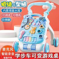 Popular baby push walker toy childrens sliding baby anti-rollover multi-functional learning walker