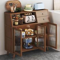 Sideboard kitchen cabinet storage cabinet household meal preparation storage cabinet solid wood color living room tea cabinet cupboard
