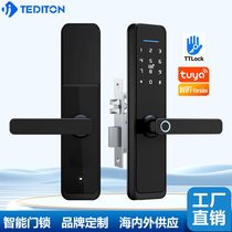 Tongtong Tuya Smart Fingerprint Lock Password Lock Home Security Door Smart Lock Hotel Door Lock Electronic Lock Swipe Card