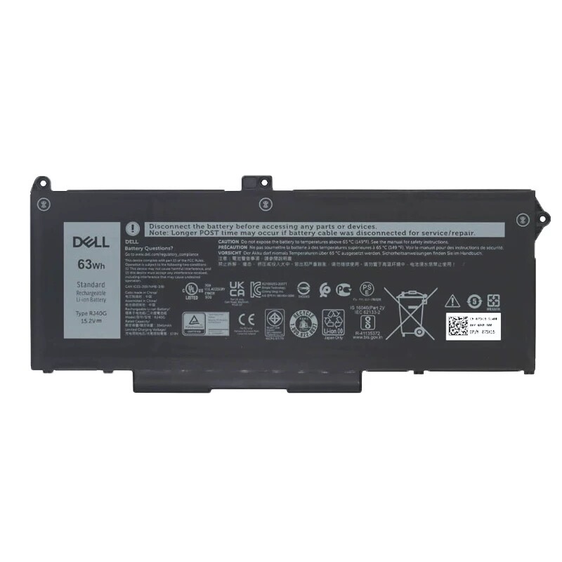Original Dell Latitude 5420 5520 P137G P104F Rj40G Wy9Dx Laptop Battery