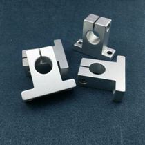 Slide table guide rail slider bearing slide rail round rod shaft new rod light rod rail U guide linear light axis seat bracket