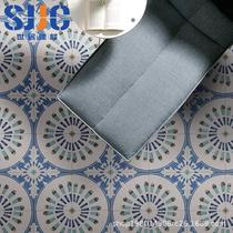 Nordic style blue mosaic tiles bathroom balcony bedroom kitchen anti-slip tiles store matte 200*200