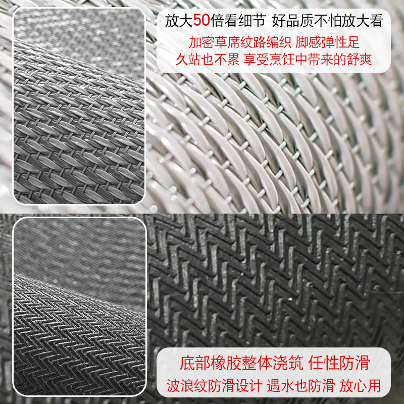 Kitchen carpet is waterproof and oil-proof, no cleaning, cuttable foot mats, entry door floor mats, high-quality entrance door, stain-resistant and non-slip