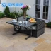 Bàn ghế ngoài trời sân vườn mây bàn ghế kết hợp sân thượng giải trí ban công khách sạn mây nhà hàng ghế mây