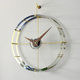 Scandinavian Modern Minimalist Creative Spanish Nomon Wall Clock Black Walnut Pointer Stainless Steel Ring Brass Clock