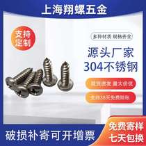 Manufacturer 304 stainless steel cross round head self-tapping screws GB845 spot M4M6 pan head self-tapping small screws