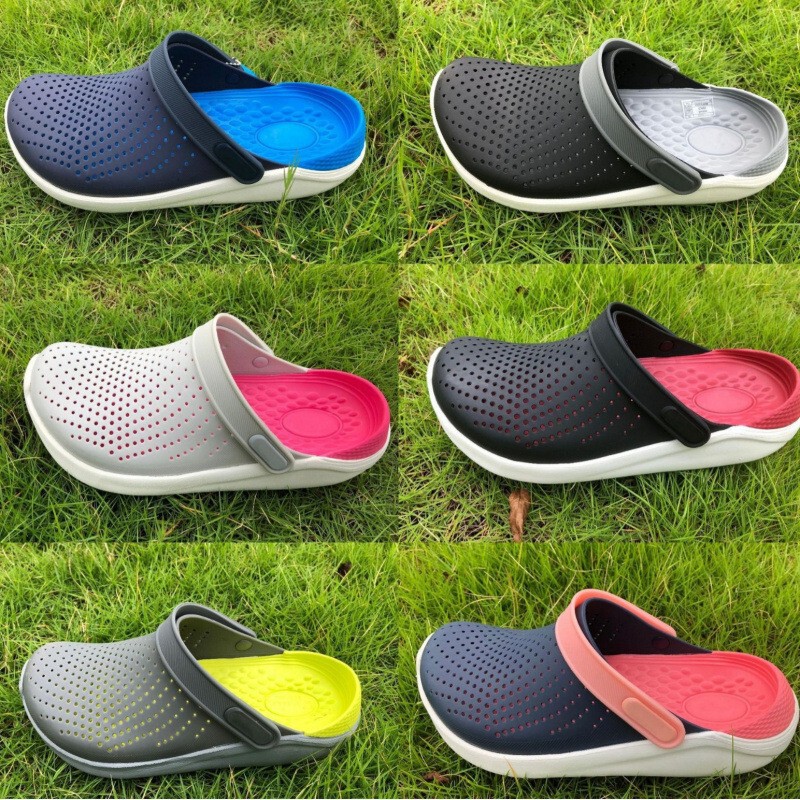 Crocs Casual Unisex Clogs Non-Slip Outdoor Soft-Soled Slippers Summer Couple Shoes