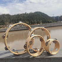Wooden bell ring Orr percussion instrument childrens single row tambourine ring childrens music teaching bell ring dropshipping