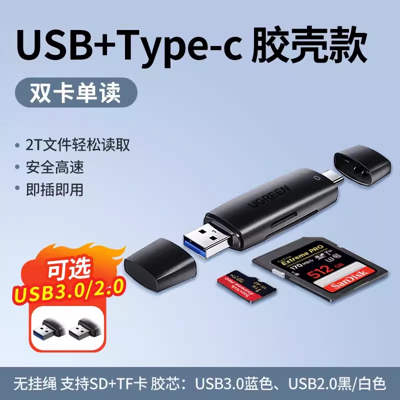 Greenlink Cm304 Type-C/Usb3.0 to Sd/Tf Otg Mobile Phone Card Reader 8019140296 40295