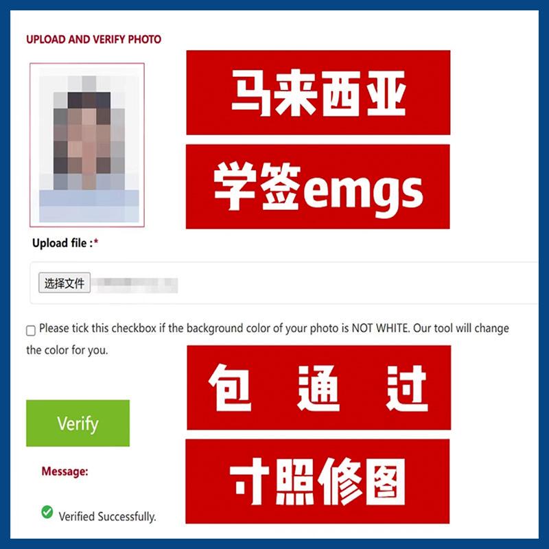Emgs Photo Editing Service with a Fixed Price Includes Photo Retouching and Brightening of Skin for Malaysian Student Visas
