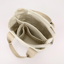 High-looking and durable canvas bag new lunch box bag water cup independent lunch bag handbag multi-layered small bag with rice