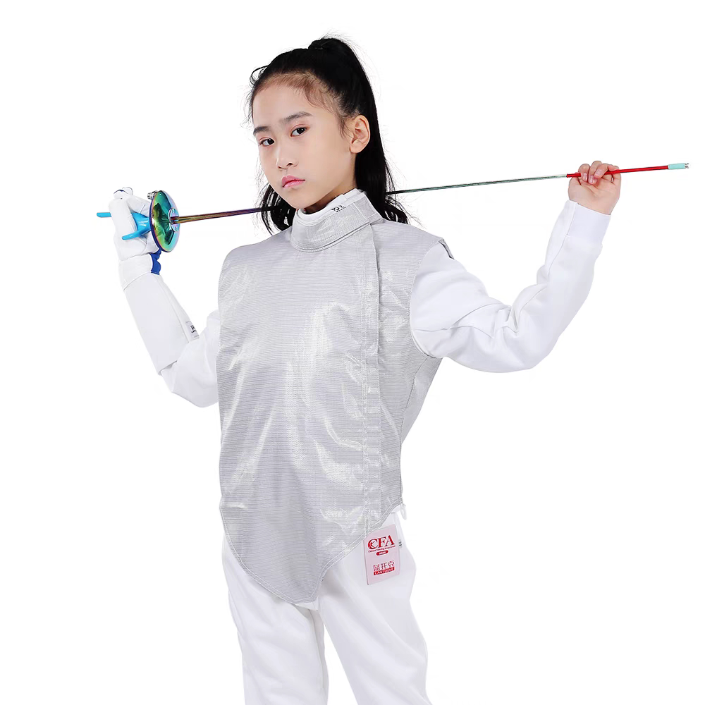 击剑服花剑电衣金属衣服装：成人儿童免费印字，剑协认证可比赛马甲，击剑爱好者的必备战袍！-花剑剑服-淘宝百科网