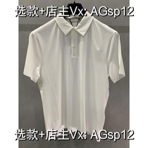 (Deposit) Mens emblem embroidered button-down short-sleeved shirt