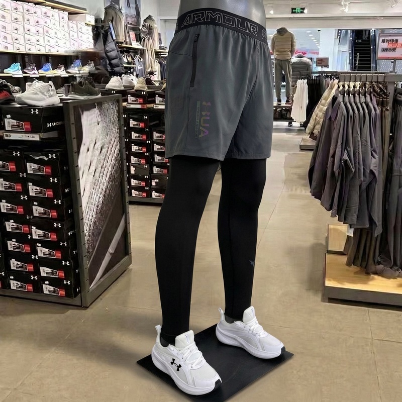Ua under Armour Two-In-One Sports Pants for Men, Quick-Dry, Breathable, High-Elastic Compression Pants, Slim Fit, Moisture-Wicking Base Layer Pants Ua under Armour Two-In-One Sports Pants for Men, Quick-Dry, Breathable, High-Elastic Compression Pants, Slim Fit, Moisture-Wicking Base Layer Pants