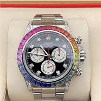 Second-hand Rolex Cosmograph Daytona 116520 upgraded 116599RBOW stainless steel automatic mechanical mens watch