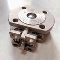 New Q71F-16P 304 stainless steel high platform thin ball valve Italian ball valve high platform flange ball