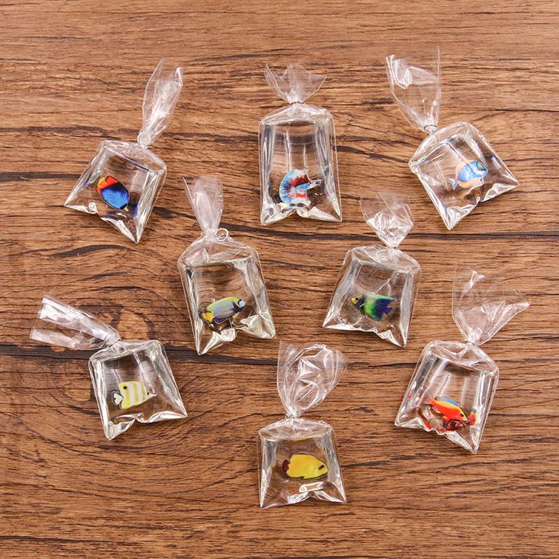 DIY Transparent Water Bag Resin Pendant Goldfish Clownfish Pocket Pendant Jewelry Accessories DIY Transparent Water Bag Resin Pendant Goldfish Clownfish Pocket Pendant Jewelry Accessories