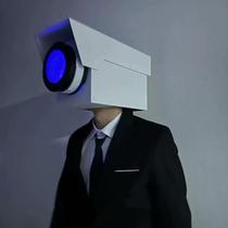 Toilet man and surveillance man mask toy audio man TV man headgear cos clothes stereo man mask