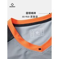 2024 new 202 new accurate basketball referee uniform top T-shirt contrasting color short and thin style breathable and quick-drying Z12