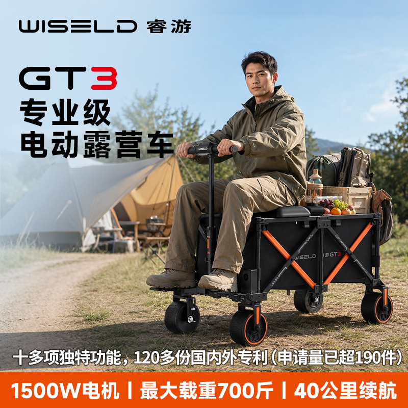 Ruiyou Electric Camping Car, Outdoor Rideable Power-Assisted Vehicle, Picnic Stall, Camp Travel Trailer, Foldable Ruiyou Electric Camping Car, Outdoor Rideable Power-Assisted Vehicle, Picnic Stall, Camp Travel Trailer, Foldable