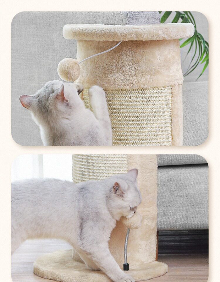 кошко-комплекс 猫爬架子剑麻猫爬架猫窝猫树一体墙壁式猫抓架转角抓柱小型猫抓树