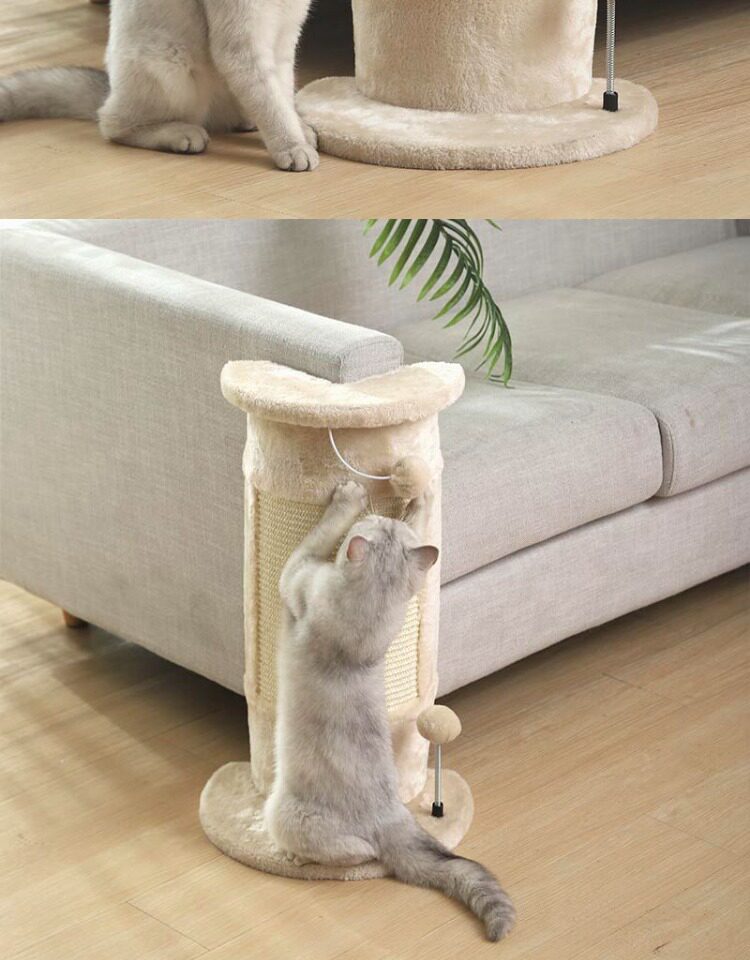 кошко-комплекс 猫爬架子剑麻猫爬架猫窝猫树一体墙壁式猫抓架转角抓柱小型猫抓树