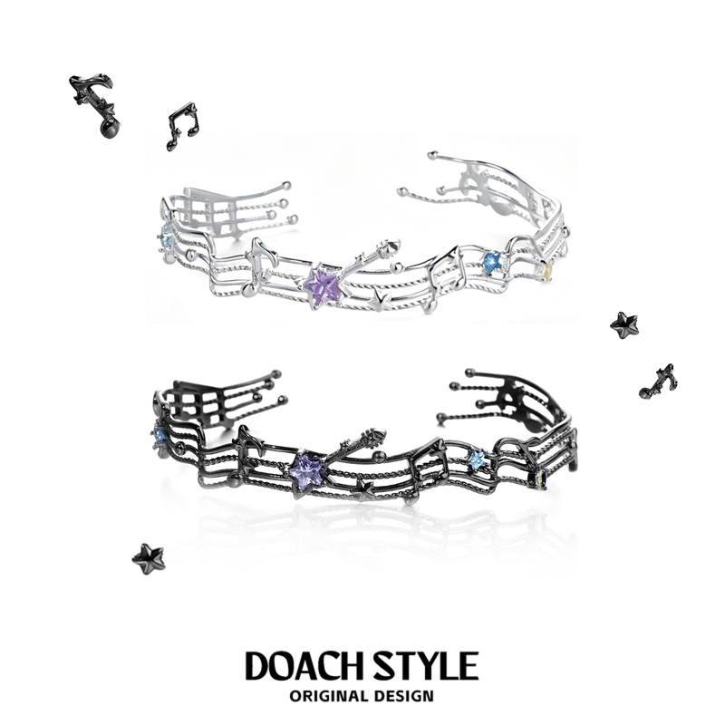 Doach Music Festival Couple Bracelet Original Niche Design High-End Vintage Sweet Cool Bracelet Jewelry