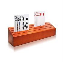 Egg-beating card holder egg-beating card holder egg-beating card holder playing card stand wooden playing card base frame