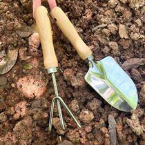 newGardening Tool Set Hand Planting Mini Wood Handle Shovel