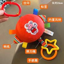 Sand hammer cross-border chewable toy ball dog supplies to relieve boredom baby car vegetable car bed bell for puppies