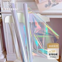 Valentines Day Symphony Fluorescent Paper Colored Cellophane Flower Bouquet Package Flower Paper Flower Shop Handmade DIY Materials