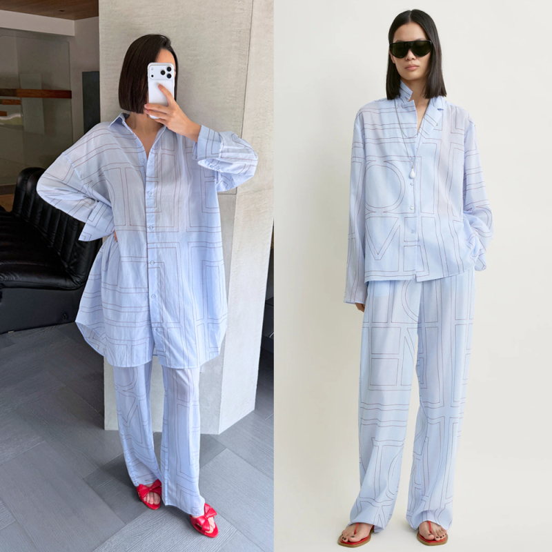 A Thread of Smoke, a Touch of Sand, Beautiful Red and Blue Color Clash~Tt26 Autumn Silk Cotton Embroidered Dress/Shirt/Pants