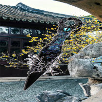 Kunai hand-made knife finished product Zen style finished butterfly shadow heavy new Chinese style high-value box opener gift unboxing accessories